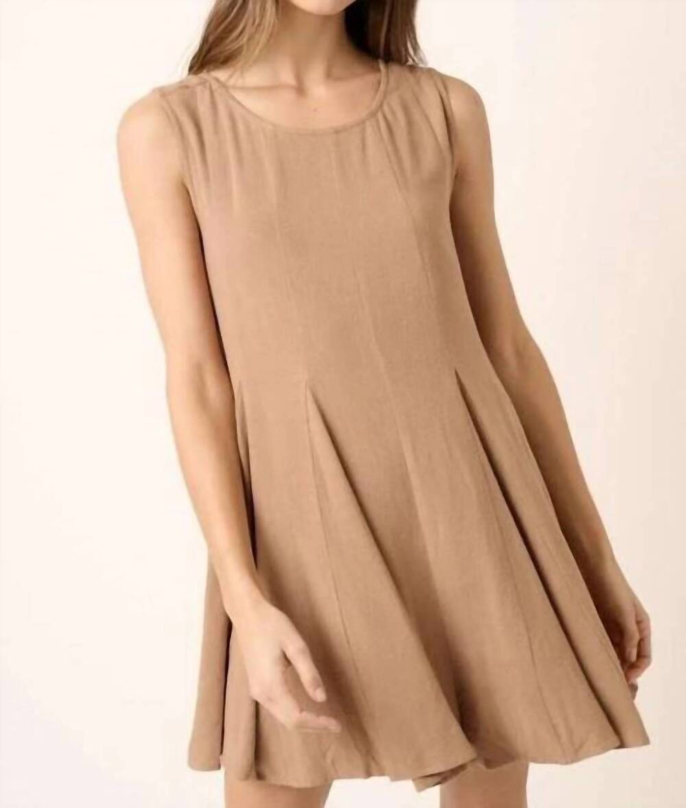 NEW MITTOSHOP wide leg romper in tan